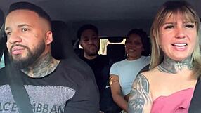uber passengers turn porno actors with car licking and wild fucking