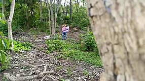 dirty decrepit old man fucks busty stepdaughter in jungle