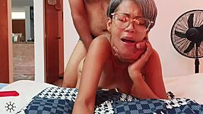 Milf nails facial cumshot challenge in steamy Spanish porn showdown