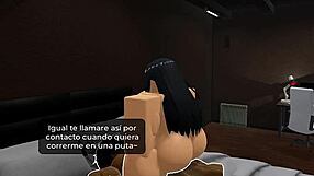 nagatoro gets ditched then takes massive bbc backshots in roblox roleplay
