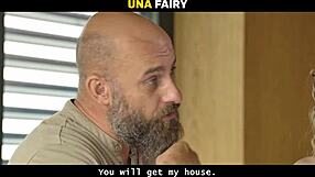 una fairy 18+ slut experiments two cocks daddy cuckold sofa