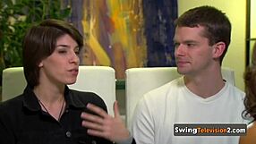 swinger couple 😍🔥 explores each other's hot bodies in group fun