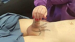stepmom punishes my jerking with urethral finger and strapon ass fuck