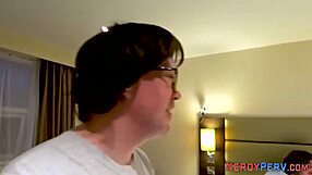 that big chested babe hangs out with the nerd guy casually
