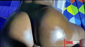 Petite Black Babe's G-Spot Explodes in Passionate Doggystyle with Massive Cum Release