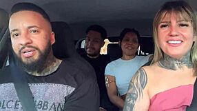 uber passengers turn porno actors with car licking and wild fucking