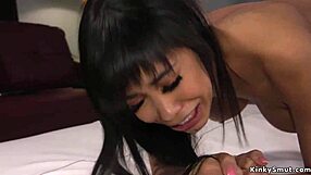 petite huge tits babe bound gagging on monster cock in painful bdsm rough banging