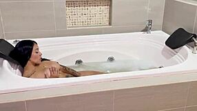 while parents away i seduce busty colombian milf stepsis bathtub squirt fuck