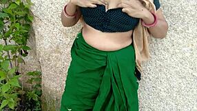 big tits indian mommy fucked missionary by stepson in jungle public forest orgasm
