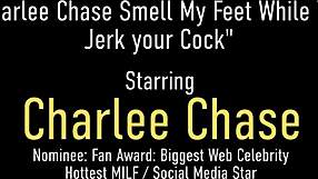 busty cougar charlee chase demands you smell her feet while stroking hard