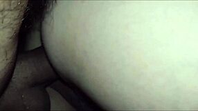 skinny wife bends over for homemade anal in her tight asshole closeup