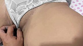The sexy latina stepmom with big ass and pussy lips teases her stepson before wet handjob play