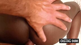 kenyan ebony goddess with big ass, natural tits gets tricked by hung white tourist into rough interracial anal, deepthroat, doggystyle, cowgirl, facial at house tour