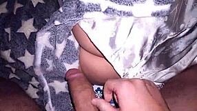 Stepmom Falls Asleep After Party. I Jerk Off Cumming on Her Tits.