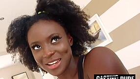 kenyan ebony goddess with big ass, natural tits gets tricked by hung white tourist into rough interracial anal, deepthroat, doggystyle, cowgirl, facial at house tour