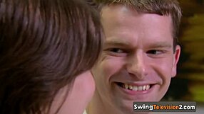 swinger couple 😍🔥 explores each other's hot bodies in group fun