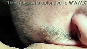 naughty amateur couple homemade tongue dives deep into wet pussy licking