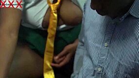 students show head teacher double vaginal in wild threesome
