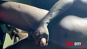 Petite Black Babe's G-Spot Explodes in Passionate Doggystyle with Massive Cum Release