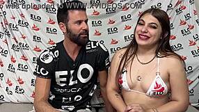 valentina alva spanks her big latina ass with a banana to heat things up