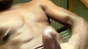 she grabs her big black monster cock stroking hard while moaning dirty to milk every drop