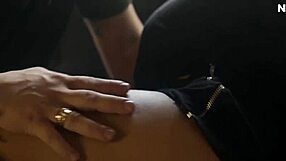 colombian blonde's big nipples and shaved pussy win the card game fuck