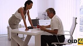 hey, old boss skips the project to stretch his hot young assistant good