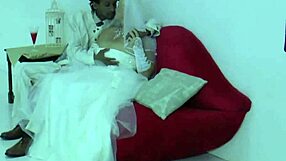 I ride that thick cock as granny bride in fishnets and stockings