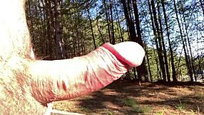 WATCH CLITLICKER662 FLASH PUSSY IN FOREST FOR SLOPPY MUFF DIVING!