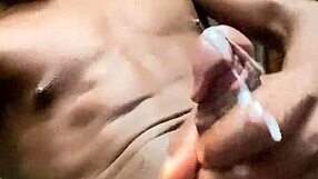 she grabs her big black monster cock stroking hard while moaning dirty to milk every drop