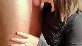 Pretty slave chokes gagging on double face fucking deepthroat with sloppy ball licking