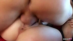 braces teen with big pussy lips endures rough gonzo casting pounding facial in black nylons