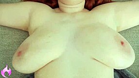 juicy annabel redd smothers huge cock between natural tits then rides to orgasm