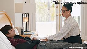 Teacher Jerks Student Cock with Titty Fuck Bonus!