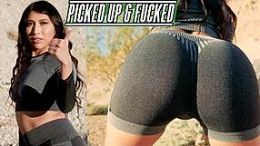 uhh petite penelope woods jogger picked up fucked doggy and rimmed hard