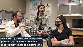 dr tampa gropes jasmine roses shaved pussy and small tits in immigration physical