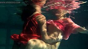 wanna dive into lilia mihalkova and natalia kupalka's underwater lesbian play?