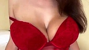 stepmom flaunts her massive milky natural tits up close