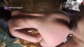 petite girl rides boyfriend hard till his cum covers her hands