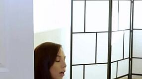 two cute friends aidra fox eliza ibarra get oiled nuru massage face sitting scissoring