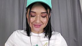 18yo jessie ames takes hard anal pounding and cumshot in mouth