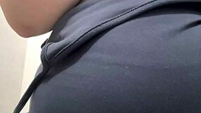 whoa check out this extreme public gym squirt from wet pussy fingering