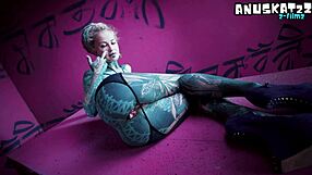 solo tattoo girl fists her tight asshole with toys and plugs stretching wide 😈🔥