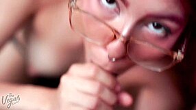 She nervously films her first blowjob ever on camera