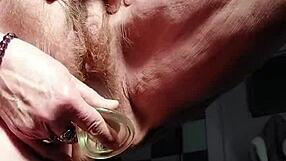 Granny Slut Fucks Hairy Pussy Deep With Huge Dildo