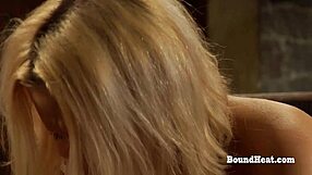 Sensual lesbian mistress fingers pussy licks tits dominating submissive for hard orgasm
