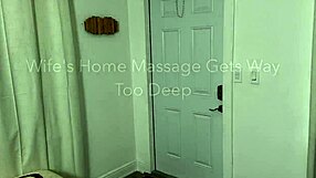 busty blonde wife moans as therapist oils her curves for cheating fuck