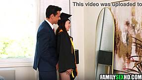 Step Mom Watches Step Dad Slam Step Daughter's Tight Pussy!