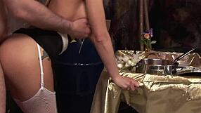 Holy Fuck! Two Beautiful Blonde Brunette MILFs Pounded by Big Cocks Hard!