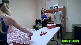 Who's Next for This Dorm Party Teen's Cock-Sucking Facials?